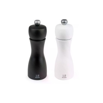 Peugeot Moulin à épices Tahiti Duo 1.8 cm, Noir/Blanc