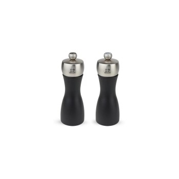 Peugeot Moulin à épices Fidji Duo 1.8 cm, Noir/Argenté