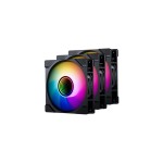 Case ventilator M25 D-RGB REV 120 3er, 120x120x25mm, 3er. black 