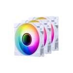 Gehäuselüfter M25 D-RGB REV 120 3er, 120x120x25mm, 3er. Weiss