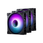 Case ventilator M25 D-RGB 140 3er, 140x140x25mm, 3er. black 
