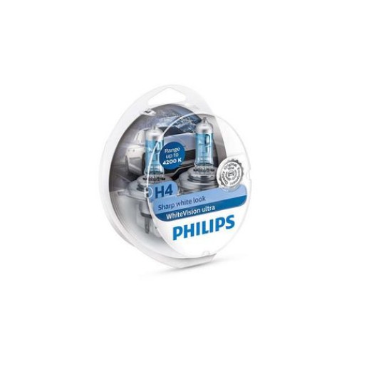 Philips Automotive H4 WhiteVision ultra Voiture de tourisme