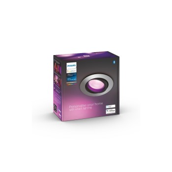 Philips Hue White & Col. Amb., Centura Einbauspot rund aluminium 350lm