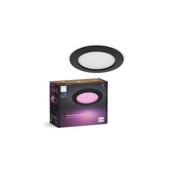 Philips Hue Slim Recessed Spot, black 170mm