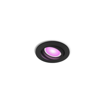 Philips Hue White & Col. amb. Centura, Einbauspot rund black  350lm