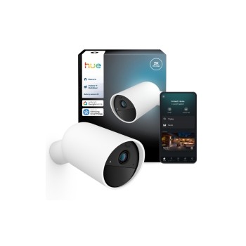 Philips Hue Secure Kamera 2K, kabelllose, weiss