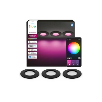 Philips Hue WCA Slim Recessed Light S, x3-Black
