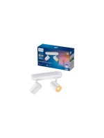 Philips Smart Lighting Spot intelligent à 2 flammes, blanc, GU10, 16 millions de couleurs
