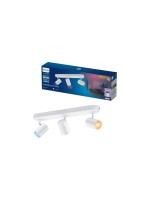 Philips Smart Lighting Spot intelligent à 3 flammes, blanc, GU10, 16 millions de couleurs
