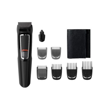 Philips Multigroomer Series 3000 MG3730/15, schwarz, inkl. 8 Aufsätze, Reisebeutel Philips Multigroomer Series 3000 MG3730/15, schwarz, inkl. 8 Aufsätze, Reisebeutel
