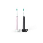 Philips Brosse à dents sonique Duo Sonicare Series 3100 Blanc/Rose&Noir
