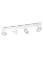 Philips Spot encastré Warm Glow Clockwork, 4 x 4.5 W, 2000 lm, blanc