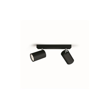 Philips, Aufbauspot Kosipo, 2 x GU10, 5.5 W, GU10, 2x max. 5.5W, black 