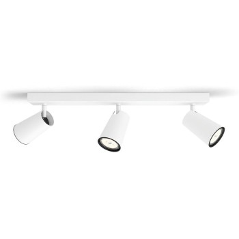 Philips, Aufbauspot Paisley, 3 x GU10, 5.5, GU 10, 3x max. 5.5W, white