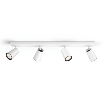 Philips, Aufbauspot Paisley, 4 x GU10, 5.5, GU 10, 4x max. 5.5W, white