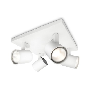 Philips Spot Runner, GU10, 4x max. 20W, white