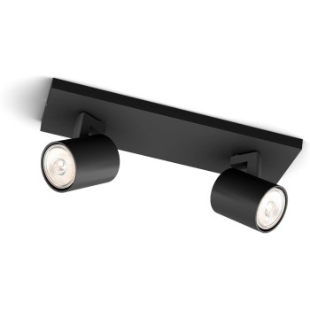 Philips, Aufbauspot MyLiving Runner, 2 x GU, tube, black, 2x20W, 230V