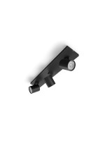 Philips Spot encastré MyLiving Runner, 3 x GU10, 20W, noir