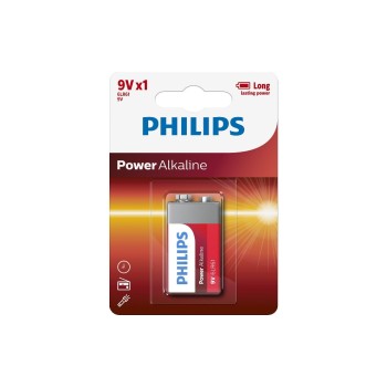 Philips Batterie Power Alkaline 9V, 6LR61; 1 Stück