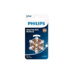 Philips Hörgerätbatterie ZA312, 1.4 V, Hörhilfe/Zink-Luft, 6 Stück