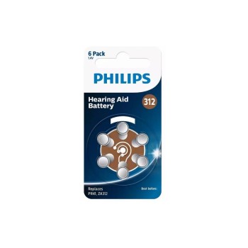 Philips Hörgerätbatterie ZA312, 1.4 V, Hörhilfe/Zink-Luft, 6 Stück Philips Hörgerätbatterie ZA312, 1.4 V, Hörhilfe/Zink-Luft, 6 Stück