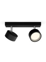 Philips Spot encastré Bracia 2 x 5.5W 2700K Noir