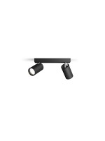 Philips Spot encastré Idris GU10, IP44 Noir, sans ampoule