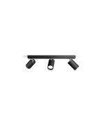 Philips Spot encastré Idris GU10, IP44 Noir, sans ampoule