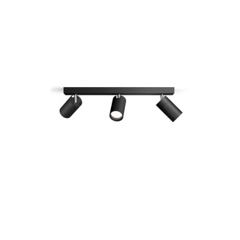 Philips Spot encastré Idris GU10, IP44 Noir, sans ampoule Philips Spot encastré Idris GU10, IP44 Noir, sans ampoule