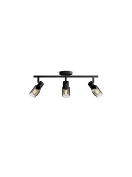 Philips 3er Spot  Palms, 25W E14, sz, ohne Leuchtmittel