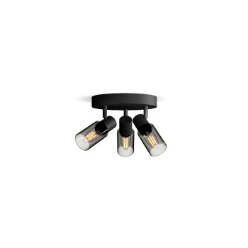 Philips Spot encastré Palms pour E14, rond Noir, sans ampoule Philips Spot encastré Palms pour E14, rond Noir, sans ampoule