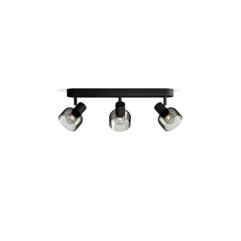 Philips Spot encastré Sleet 3 spots pour E14 Noir, sans ampoule Philips Spot encastré Sleet 3 spots pour E14 Noir, sans ampoule