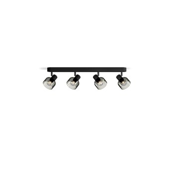 Philips Spot encastré Sleet 4 spots pour E14 Noir, sans ampoule Philips Spot encastré Sleet 4 spots pour E14 Noir, sans ampoule