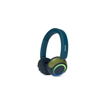 Philips TAK4200CT/00 On-Ear Kinderkopfhörer, bluegrün, 45h accu, 85db Begrenzung