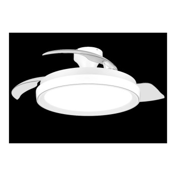Philips Ventilateur de plafond LED Bliss 35W, blanc