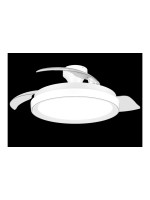 Philips Ventilateur de plafond LED Bliss 35W, blanc / aspect scintillant