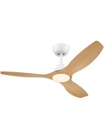 Philips Ventilateur de plafond LED Olas 35W, blanc / bois