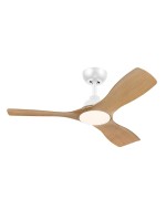 Philips Ventilateur de plafond LED Olas 30W, blanc / bois