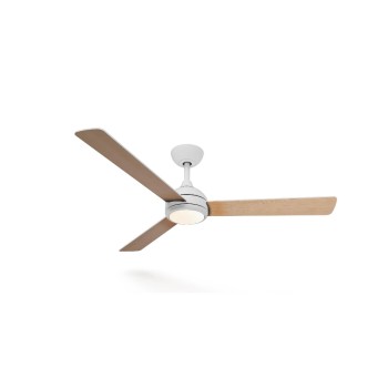 Philips Ventilateur de plafond LED Civx 24W, blanc / marron clair