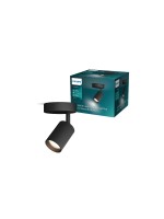 Philips Wyatt Aufbauspot 1er, ohne Leuchtmittel GU10, schwarz