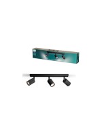 Philips Wyatt Aufbauspot 3er Balken, ohne Leuchtmittel GU10, schwarz