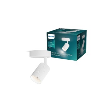 Philips Wyatt Aufbauspot 1er, ohne Leuchtmittel GU10, weiss Philips Wyatt Aufbauspot 1er, ohne Leuchtmittel GU10, weiss