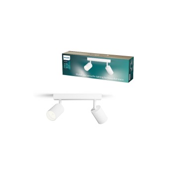 Philips Wyatt Aufbauspot 2er, ohne Leuchtmittel GU10, weiss Philips Wyatt Aufbauspot 2er, ohne Leuchtmittel GU10, weiss