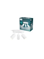 Philips Wyatt Aufbauspot 3er rund, ohne Leuchtmittel GU10, weiss