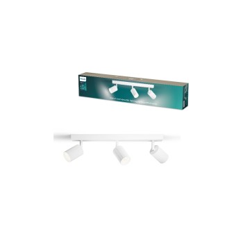 Philips Wyatt Aufbauspot 3er Balken, ohne Leuchtmittel GU10, weiss Philips Wyatt Aufbauspot 3er Balken, ohne Leuchtmittel GU10, weiss