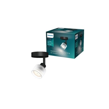 Philips Horen Aufbauspot 5W, ohne Leuchtmittel GU10, schwarz Philips Horen Aufbauspot 5W, ohne Leuchtmittel GU10, schwarz