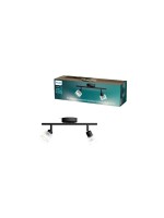 Philips Spot encastrable Philips Horen 2 x 5 W sans ampoule, noir