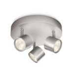 Philips MyLiving LED-Spot 56243/48/16, Aluminium, LED 3x4W, 2700K, 15000h, IP20