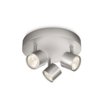 Philips MyLiving LED-Spot 56243/48/16, Aluminium, LED 3x4W, 2700K, 15000h, IP20