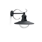 Philips myGarden Wandleuchte 01816/30/PN,sw, ohne Leuchtmittel, max.1x60W, outdoor IP44,